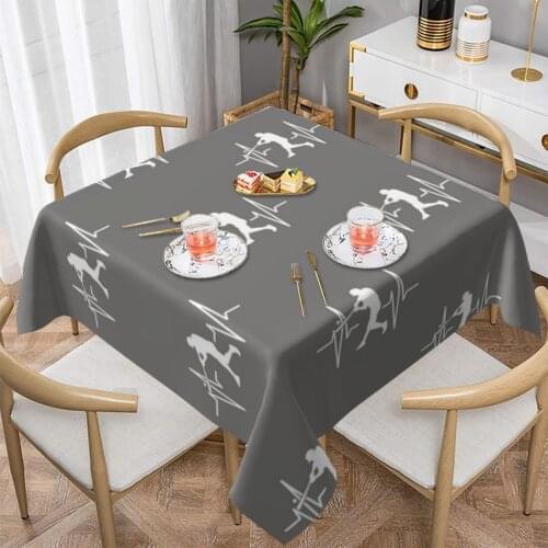 Heartbeat Tablecloth Garden Polyester Table Cover Cute Wholesale Decoration Print Table Cloth