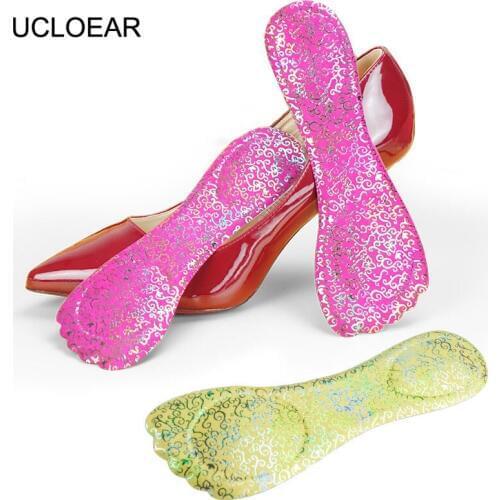 UCLOEAR Women High Heels 7/10 Shoe Insoles Comfortable Cushions Pads Feet Care Massage Shock Absorbant Insoles Heel Pain Insole