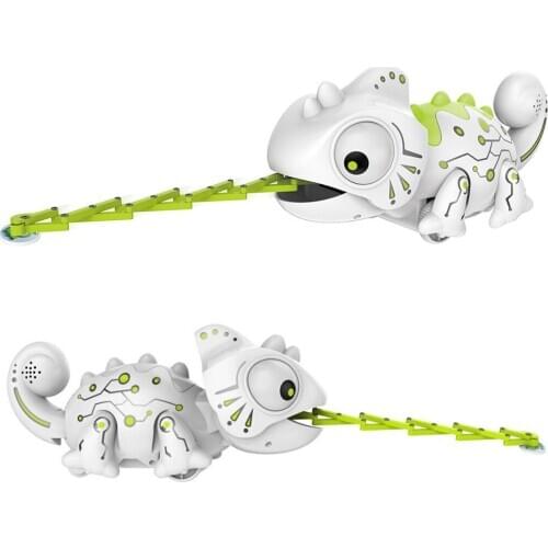 Intelligent Chameleon Pet Remote Control Dinosaur Control Walking Light Early Education Control Remoto Bug Toy BW50KL