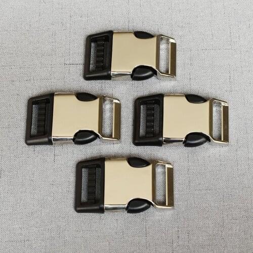 20 Pcs 25 mm 1 Incn Webbing Metal Release Buckle For Paracord Bracelet Dog Collar Sewing Diy Accessories Seat Belt Clasp