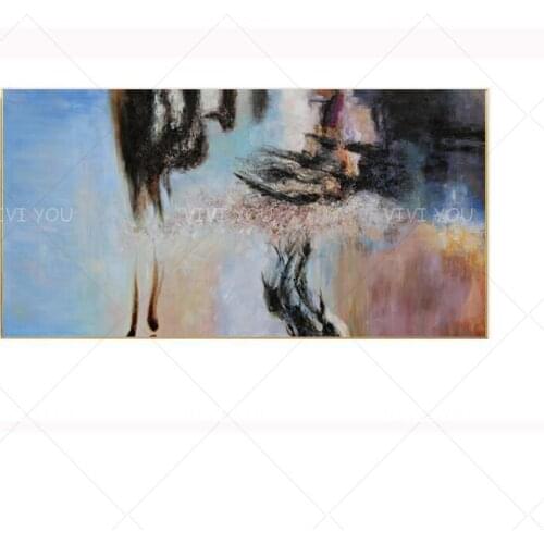 100% Handmade Painting Canvas Art Ink Element Abstract Paint Home Decor Wall Art Pictures For Living Room Unframed