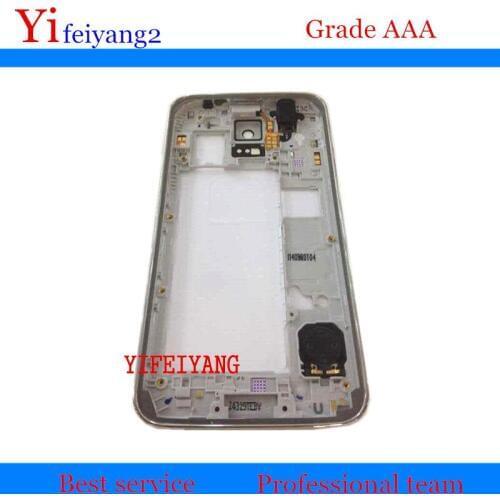 50pcs Original NEW fast shipping Middle Back Frame Chassis Plate Bezel Back Housing For Samsung Galaxy S5 G900F G900M G900H P