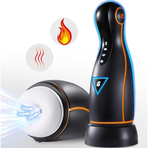Automatic Male Masturbator 6*4 Adjustable Modes Masturbation Cup Sucking Heating Vagina Masturbation Devices Sex Toys For Man