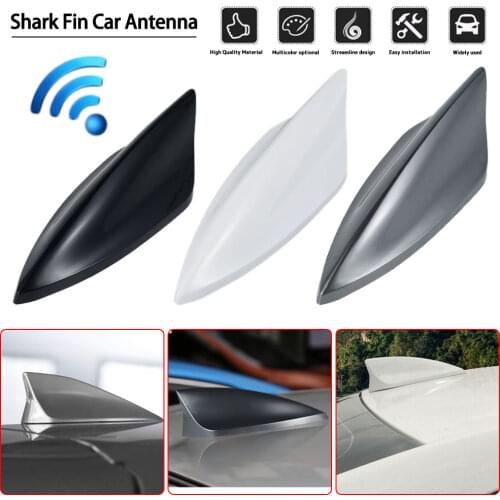 Car Radio Shark Fin Car Shark Antenna Radio FM Signal Design For All Cars Aerials Antenna Reinforced Signal Car Styling