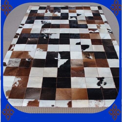 Free shipping 100% natural genuine cow leather artificial grass mat