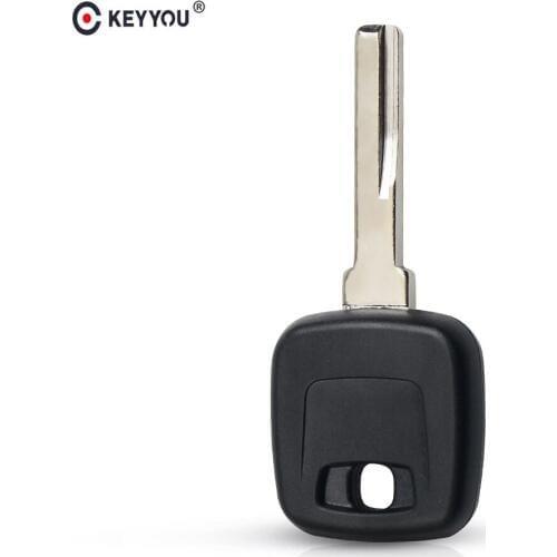 KEYYOU Transponder Key Case Without Chip for VOLVO S40 V40 850 960 C70 S70 V7 D30 XC70 XC60 Chip Car Key shell HU56R Blade