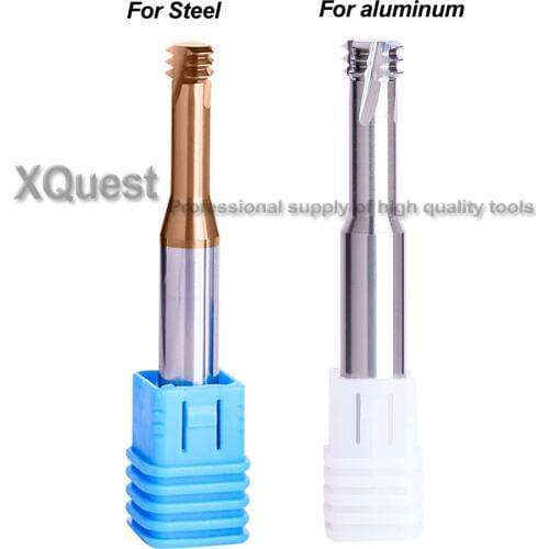 CNC Solid Carbide Thread Milling Cutter M2 M2.5 M3 M4 M5 M6 M8 M10 M12 M14 M16 Machine end Mill Cutters M1 M1.2 M1.6 M1.8 M1.4