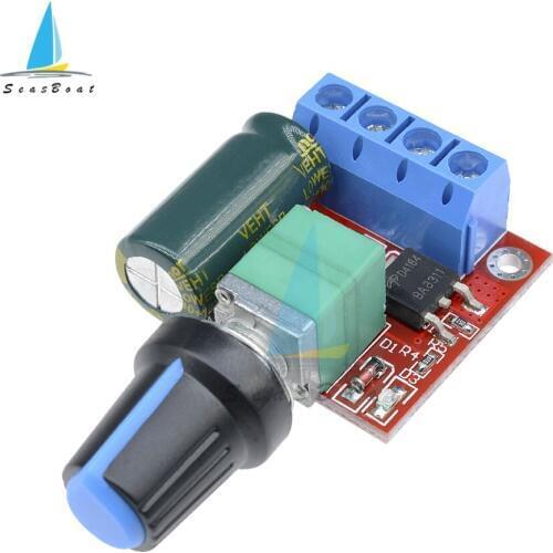 DC-DC 4.5V-35V 5A 90W PWM DC Motor Speed Controller Module Adjustable Speed Regulator Control Governor Switch 12V 24V
