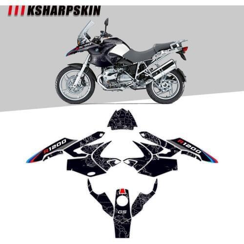 Motorcycle body decoration stickers scratch protection stickers waterproof reflective decals for BMW R1200GS 2004-2007 r 1200gs
