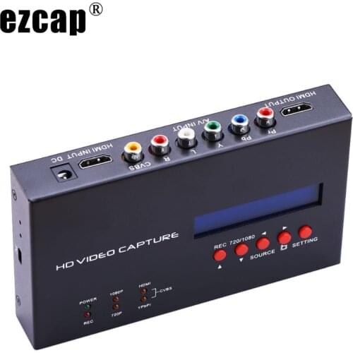 Ezcap 283S HDMI AV CVBS YPbPr Video Capture Card Time Scheduled Recording Box 1080P for XBOX PS4 Switch Game Record Live Stream