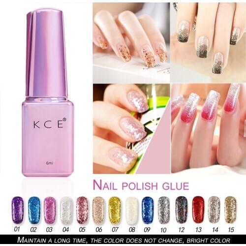 Gel Nail polish glitter Bling Gel varnish DIY nail art decorations Quick Drying Nails tools 2018 Beauty Paillette Type Non-Toxic