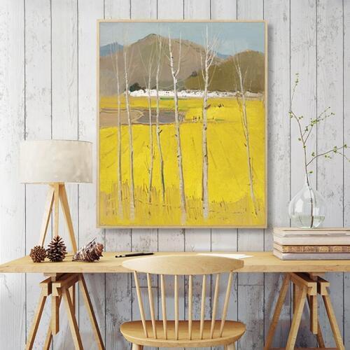 Painting by digital art painting by digital hand-painted in zhang daqian tree landscape painting home corridor decoration painti