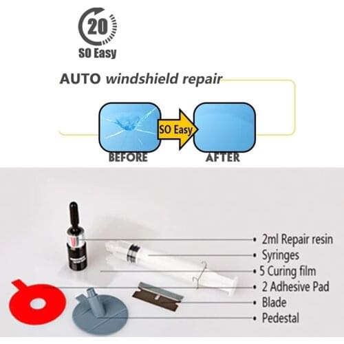 Car Window Repair Tool DIY Windshield Repair Resin Kits Glass Scratch Windscreen Crack Restore Window Car glass repair kit