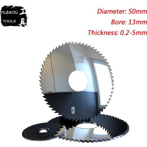 50mm Solid Tungsten Carbide Steel Circular Saw Blades, 50mm*72 Teeth Tungsten Steel Milling Cutter, Thickness 0.2-4mm, Bore 13mm