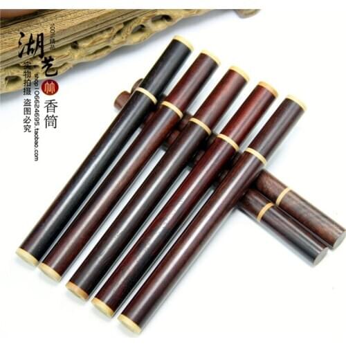 Leaf wingceltis Mosaic boxwood brief paragraph line xiang xiang tube sample tube to carry small fragrant pipe wholesale