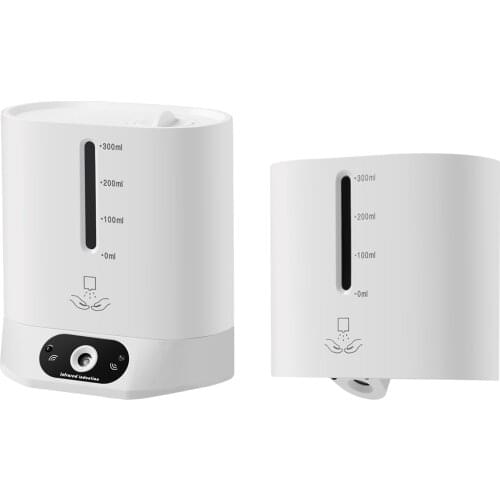 Wall Mounted Intelligent Automatic Alcohol Sprayer Liquid Hands Sanitizer Bottles Alcohol Dispenser for Kitchen Office 300ml