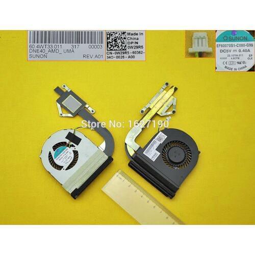 Laptop CPU Cooling FAN Repair for Dell Inspiron 14 5421 3421 2421(Integrated graphics,Heatsink) EF60070S1-C080-G99