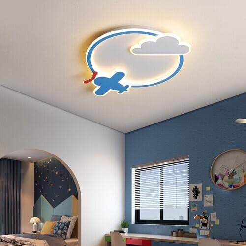 Kids Room Ceiling Lamp For Children Lamp Bedroom Remote Control Kids Boy Ceiling Lamp Cloud Baby Room Girl Kids Ceiling Light