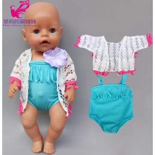 Bebe born boy dolls clothes pants cap for 18" 43cm born baby doll jeans strap pants children girl Christmas gifts