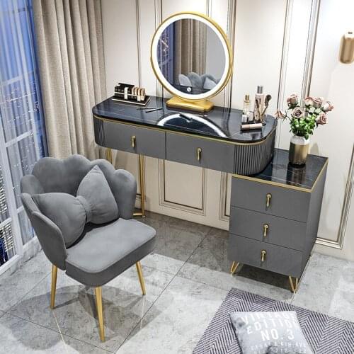 Nordic Small Family Model Bedroom Dresser Contracted and Contemporary Simple Makeup Table Economy Self-contained Home Furniture