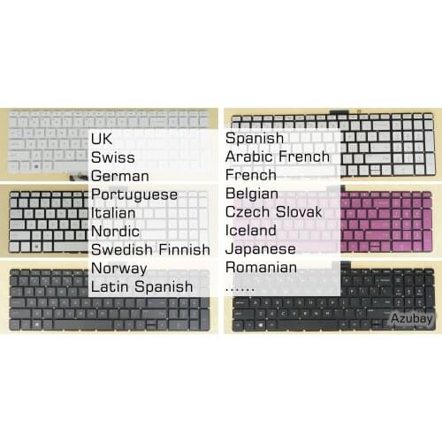 Nordic Swedish Finnish Norwegian Danish Keyboard For HP 17-bs100 17g-br000 17g-br100 17q-bu000 17q-bu100 17q-cs1000 Backlit /No