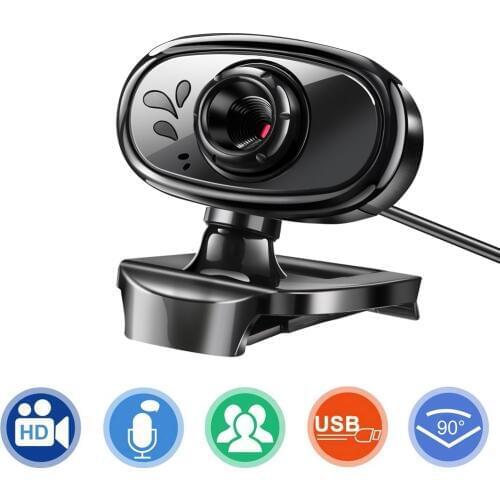 HD 720P Web Cam Desktop PC Video Calling Webcam Camera with Microphone Mic USB Web Camera For Meeting Video Online Classes