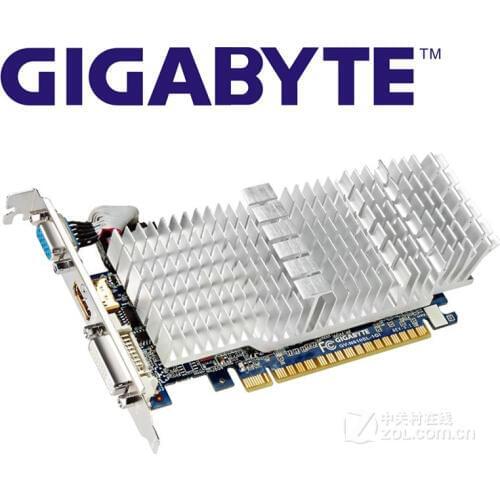 GIGABYTE GT 610 1GB Graphics Cards GV-N610SL-1GI 64Bit GDDR3 Video Card for nVIDIA Geforce GT610 1GB HDMI DVI VGA Used Cards