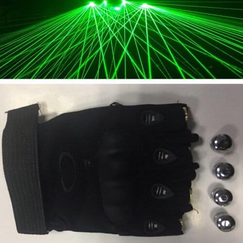 Green laser gloves nightclub bar party dance singer dance props DJ mechanical gloves LED light