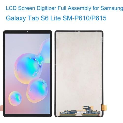 LCD Screen and Digitizer Full Assembly for Samsung Galaxy Tab S6 Lite SM-P610/P615 Free Tools