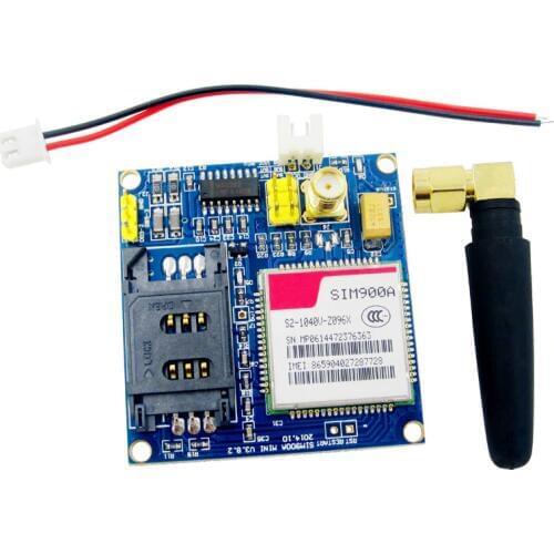 1PCS New SIM900A V4.0 Kit Wireless Extension Module GSM GPRS Board Antenna Tested Worldwide Store