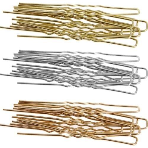 10PCS U Shaped Hairpin Hair Clips Bobby Pins Metal Barrette Women Dish Tools