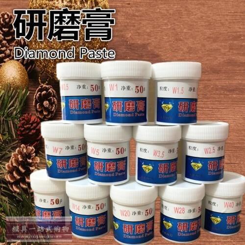 Authentic W3.5 abrasive paste Emery polishing paste Diamond Jade Honey Wax Emerald Amber Mirror 50 g