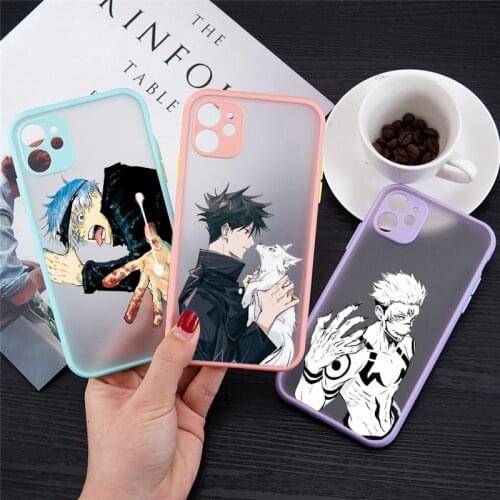 Phone Cover for IPhone 12 11 Pro Max X XS XR 7 8 7Plus 8Plus 6S SE 2020 Jujutsu Kaisen Anime Anime Clear Case Funda Coque Capa