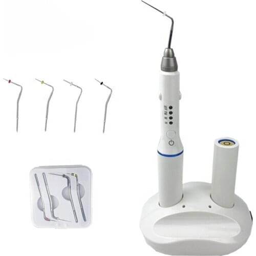 Codeless Dental Endodontic Obturation Heated Pen System with 4 Tips /Gutta Percha Applicator