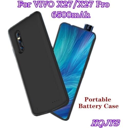 KQJYS Power Bank Battery Charging Power Case for VIVO X27 Pro Battery Case 6500mAh Portable Battery Charger Cases for VIVO X27