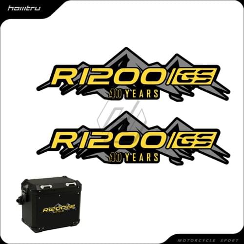 Motorcycle Sticker Case for BMW Motorrad Aluminum Box R1200GS R1250GS ADV 40 Year Decals
