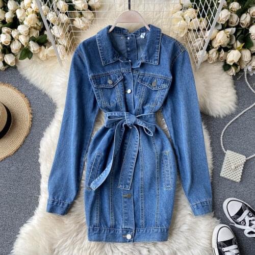 Модные джинсовые платья Mumuzi China At AliExpress