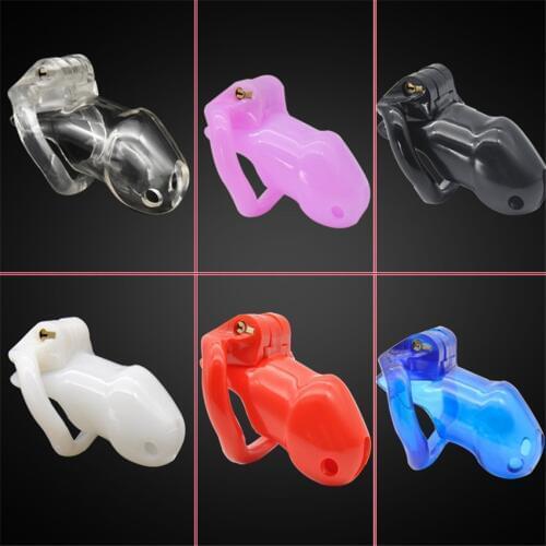 New Male Chastity Cock Cages Sex Toys For Men Penis Belt Lock With Four Penis Rings With Cage Gay Device Chastity Lock Sex Shop