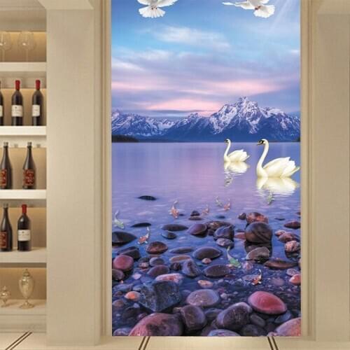 Dropship Custom 3D Large Scale Mural Beautiful Natural Seaside Scenery Porch Non Woven Wallpaper 3d Wallpaper Bedroom Walpaper