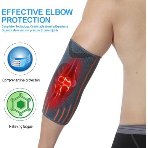 Sports Elbow Brace Compression Support Sleeve Elastic Elbow Movement Protection Elastic Elbow Injury Pain Relief Protector