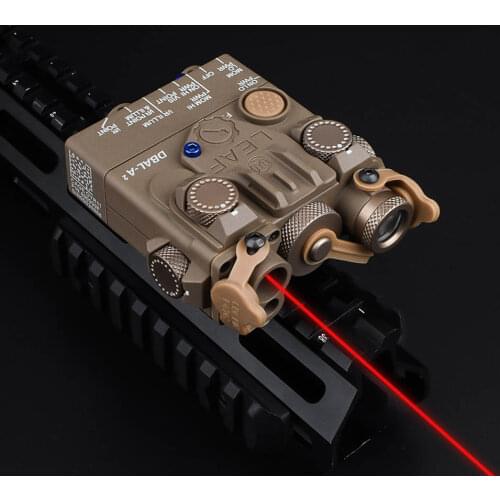 WADSN Airsoft Mini DBAL-A2 Red Dot IR Laser Sight Weapon Scout Light Softair Tactical Laser Hunting LED White Strobe Flashlight