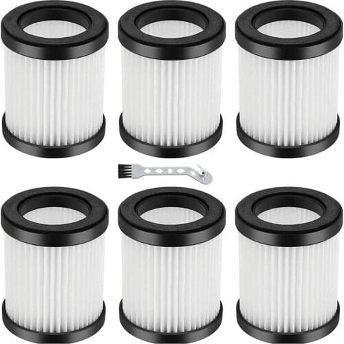 XL-618A Replacement HEPA Filters Fit Compatible for MOOSOO XL-618A Cordless Vacuum(6-Pack)