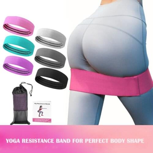 Womens Yoga Resistance Band Butt Lift Cotton Squat Beautiful Buttocks Circle Resistance Band Tension Band Suit Indoor Training