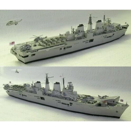 1:400 Scale HMS Invincible (R05) Aircraft Carrier Handcraft Paper Model Kit Handmade Toy Puzzles