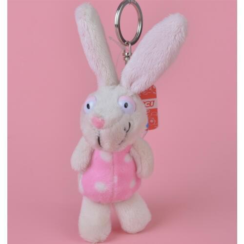1 Pcs Pink Cloth Rabbit Small Plush Pendant Toy, Kids Doll Keychain / Keyholder Gift Free Shipping