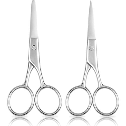 Women Silver Scissors Eyebrow Cutter Hair Remover Stainless steel Makeup Tools Beauty Tool Eyebrow Scissors New Fashion