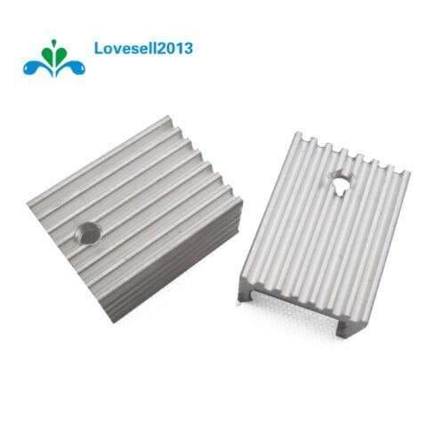 10PCS Heat Sink 21x15x10mm Aluminum Heat Sink TO-220 Transistors DIY