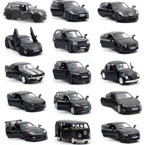 17 style 1:36 classic matte black sports car&mini&SUV&bus alloy model,simulation metal die-cast collection model,free shipping