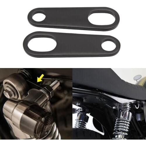 2PCS Brackets For Custom Fork Chopper Bobber Cafe Racer Clamp Mounts Motorcycle Indicator Turn Signal Light Lamp Holder Shock
