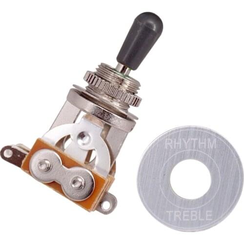 2 X3 Way Toggle Switch Pickup Selector 3-Channel Toggle Guitar Switch Sliver